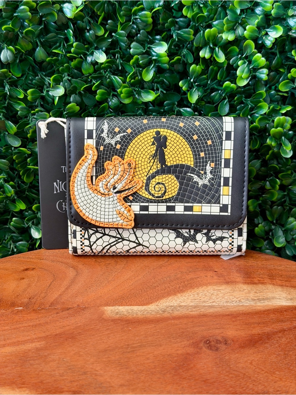 Loungefly Disney The Nightmare Before Christmas Mosaic Hill Scene Wallet